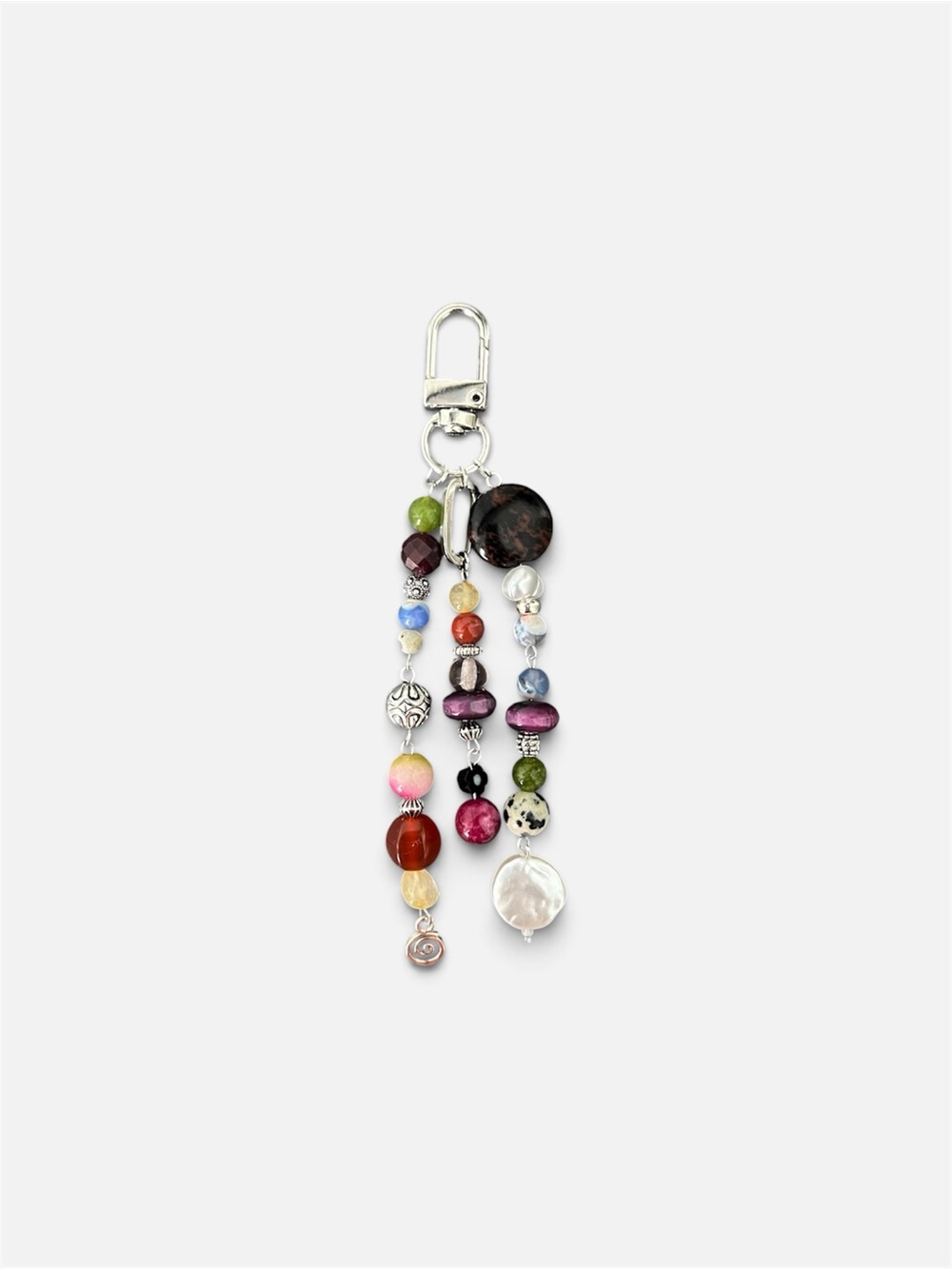 Multicolor Beaded Bag Charm